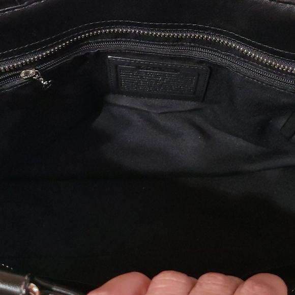 Coach Leather Hampton Satchel  with Purse Tie - Picture 6 of 8